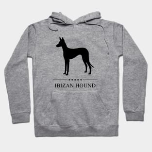 Ibizan Hound Black Silhouette Hoodie